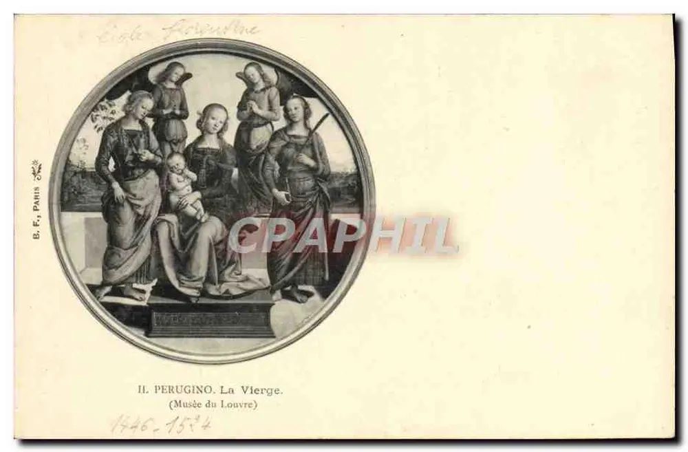 De Maagd — werk van Il Perugino — B. F. Parijs - Voorkant