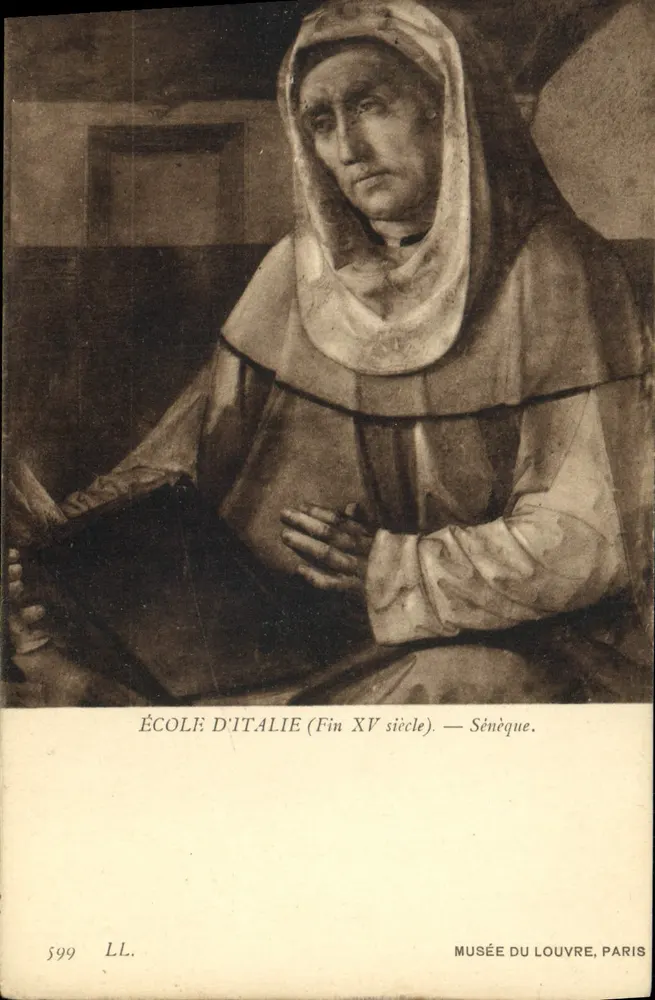 Sêneca — Escola da Itália (fim do XV século) — Museu do Louvre, Paris - Frente