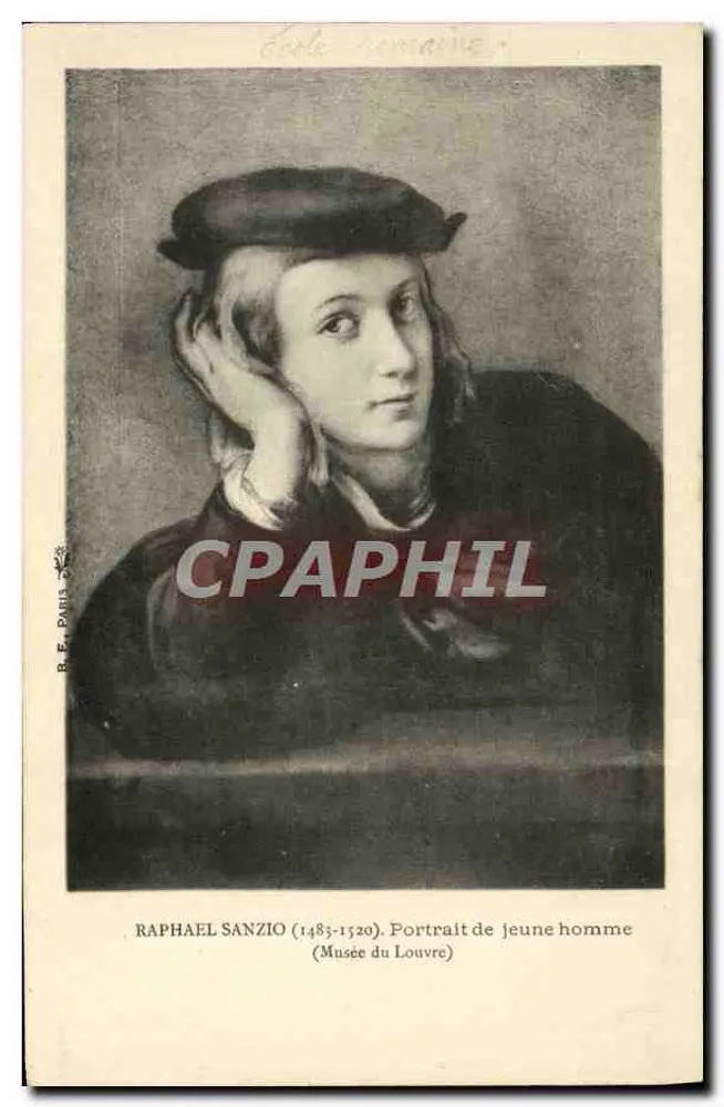 Raphael Sanzio — Portrait eines jungen Mannes (1483–1520) — R.E. Paris - Vorderseite