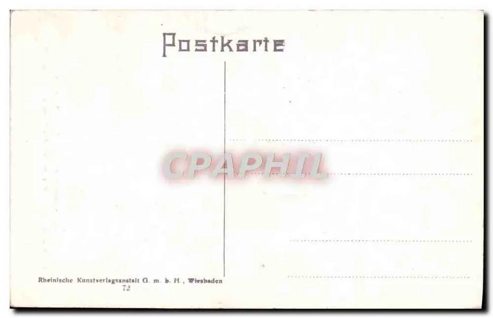 Pintura do Professor Erler München — Sala de Músculos do novo Kurhaus Wiesbaden — editor Rheinische Kunstverlagsanstalt G.m.b.H., n°72 - Verso