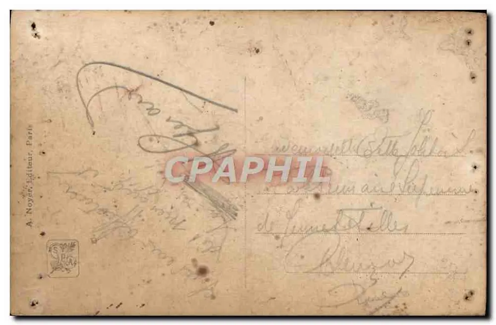 앤티크 엽서 살롱 1912 귀환하는 들판 - 뒷면