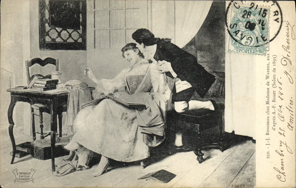 Madame de Warens — Salon de 1893 — E. Reynaud, Chambéry - Recto