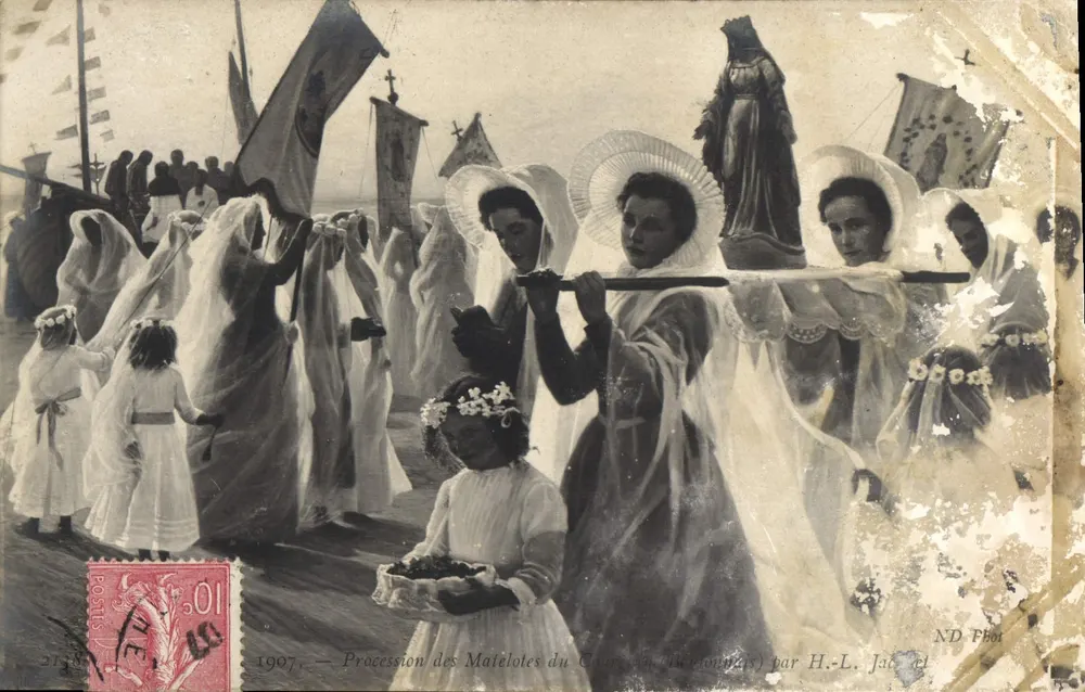 Procissão dos Malélotés do Cabo Fréhel (Manche) — por H.-L. Jacq - Frente