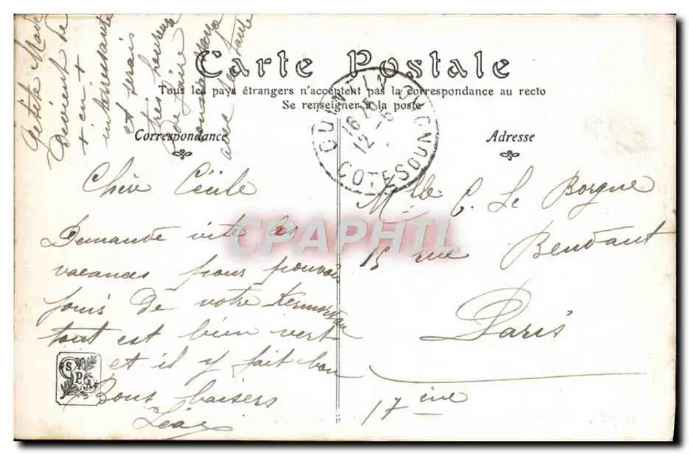 Últimos Raios — Salões de Paris — por Alfred Weber — ND Fot. - Verso