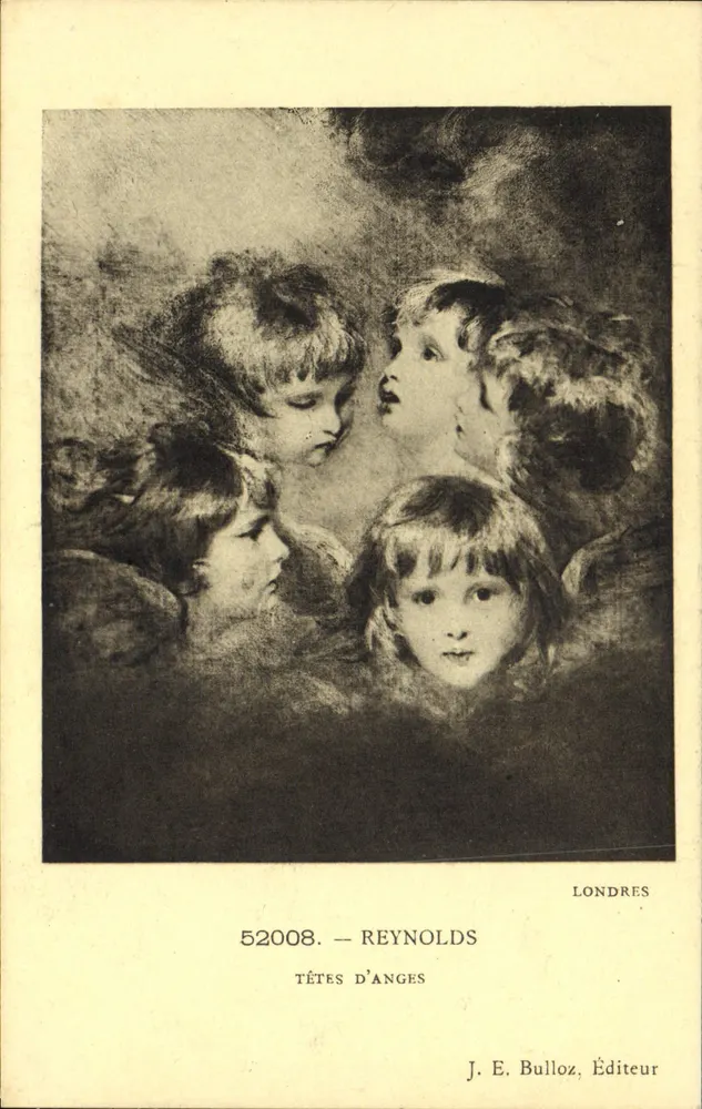 Cabeças de anjos — obra de Reynolds — J. E. Bulloz, Editora - Frente