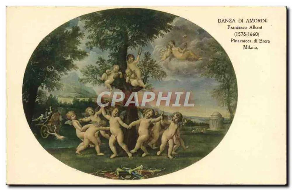 Danze di Amorini — Gemälde von Francesco Albani (1578-1660) — Pinacoteca di Brera, Mailand - Vorderseite