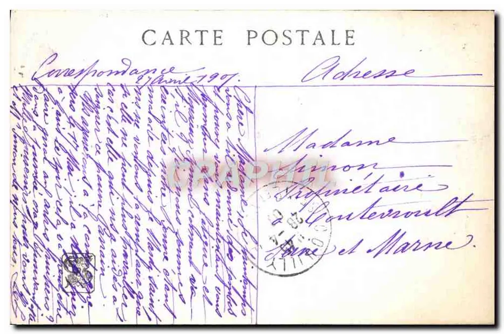 O Pequeno Tambor — Salão da Escola Francesa 1906 — por E. Chaperon - Verso