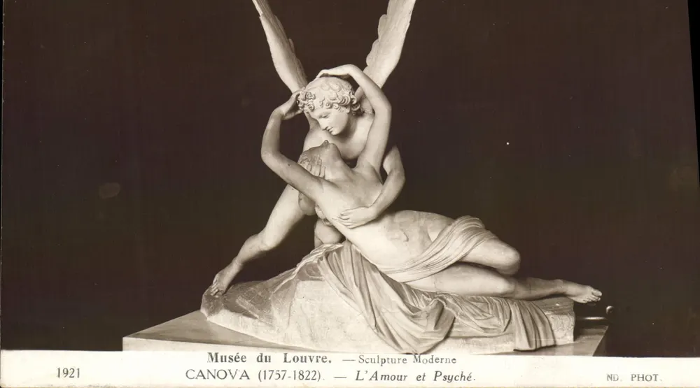Louvre-Museum — Moderne Skulptur — Canova (1757-1822) — Liebe und Psyche - Vorderseite