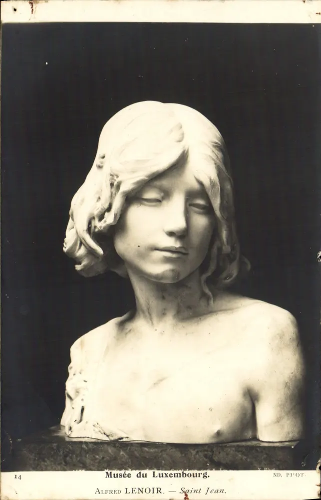 Büste des Heiligen Johannes — Alfred Lenoir — Museum von Luxembourg — ND. PHOT. - Vorderseite