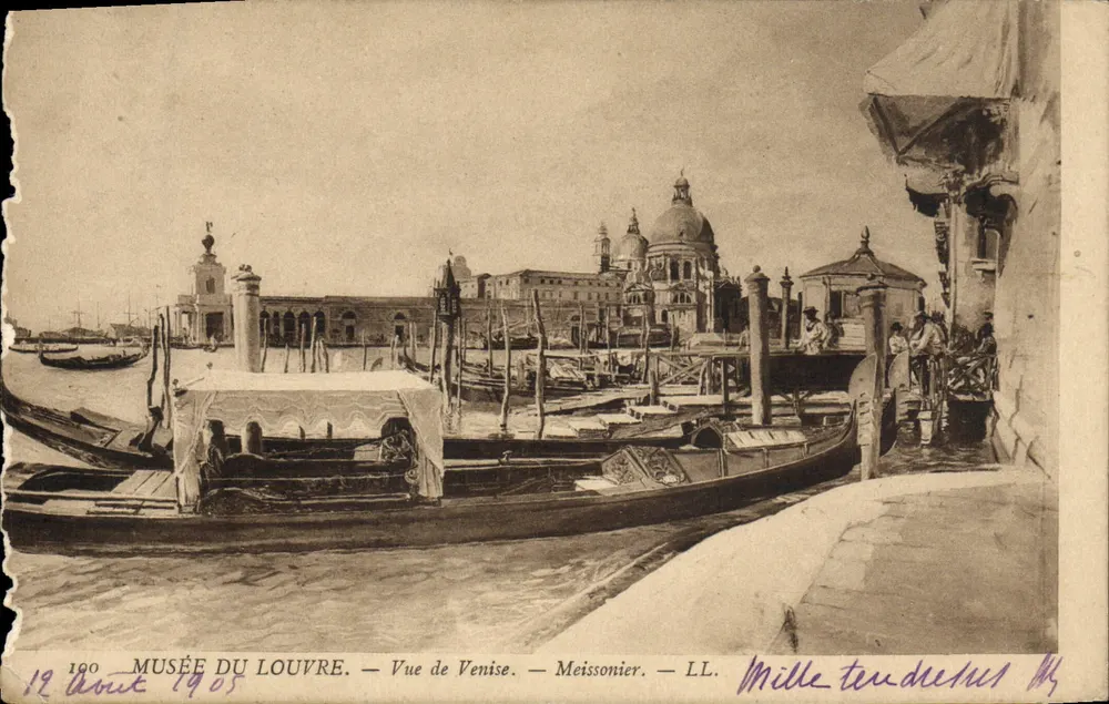 Vue de Venise — Musée du Louvre — Meissonier — LL. n° 190 - Voorkant