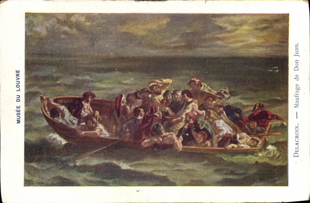 Schiffsunglück des Don Juan — Delacroix — Louvre-Museum - Vorderseite