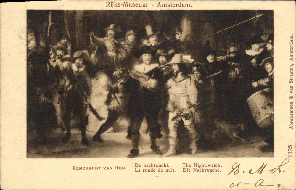 Die Nachtwache — Rembrandt van Rijn — Abrahamson & van Straaten-Ausgabe, n°1125 - Vorderseite