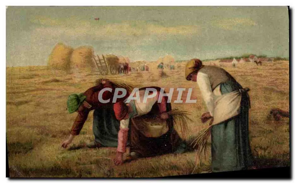 Cena de colheita — Mulheres trabalhando — K. F. Editores, Paris, Série 586 - Frente