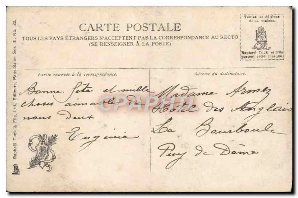 Salão 1906 — cena de balcão — Ch. Cres - Marivaudage - Verso