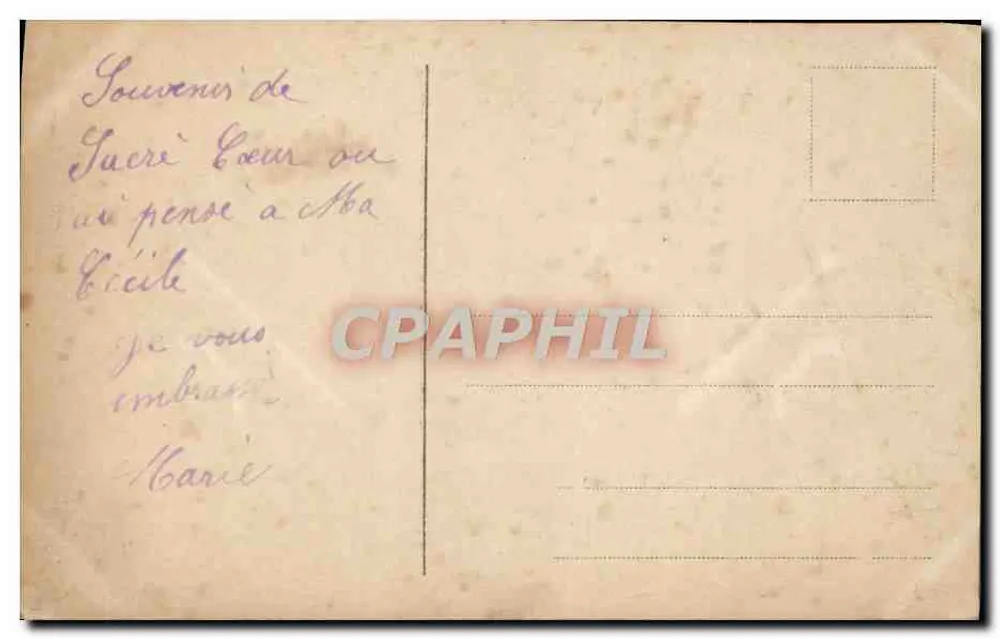 Jésus o pastor — com cordeiro — editor desconhecido, número de série não visível - Verso