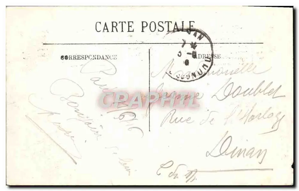 Paris — O Grande Palácio — Editor desconhecido, n° de série 12 - Verso