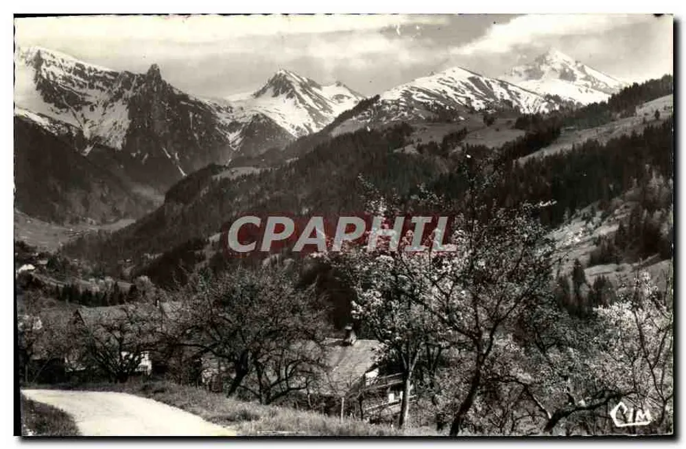 Mamigod (74) - O Charvin — vista de montanha nevada — Impressor Magon (71, S.-L.) - Frente