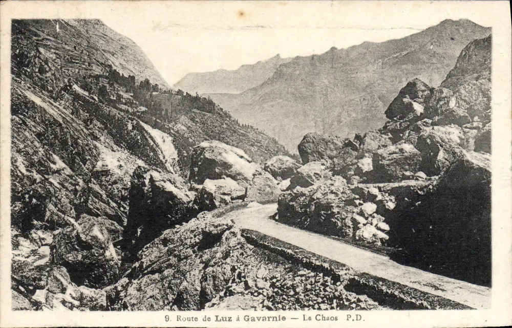 Route de Luz à Gavarnie — Le Chaos — P.D. - Vorderseite