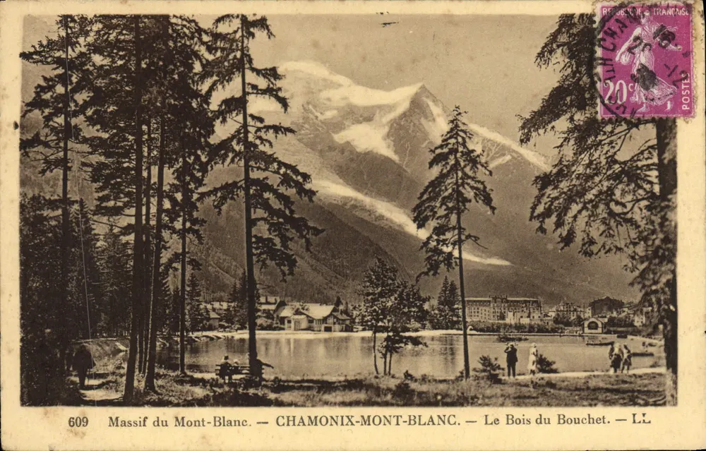 Massif du Mont-Blanc — CHAMONIX-MONT-BLANC. — Le Bois du Bouchet. — LL - Vorderseite