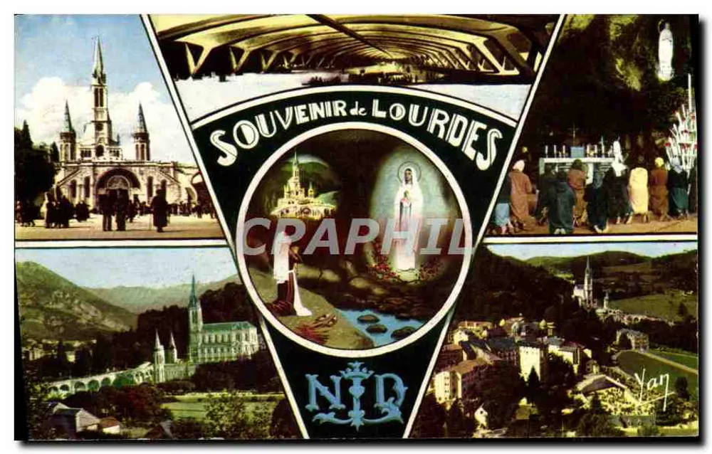 Lourdes — Lembrança de Lourdes — Edições YAN-ROGÉ - Frente