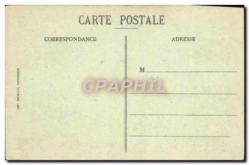 Compiègne - A Avenida dos Beau-Monts — Datablelle, número de série não visível - Verso