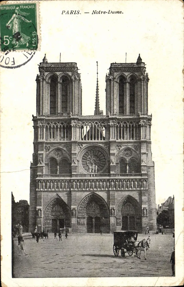 Paris — Notre-Dame — Editor Fostes, n°5c - Frente