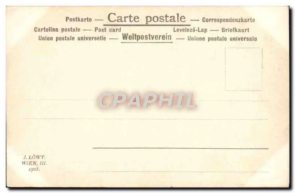 Ganymed — Corrège — Imperiale Galerie, Wien — Serie 17 - Rückseite