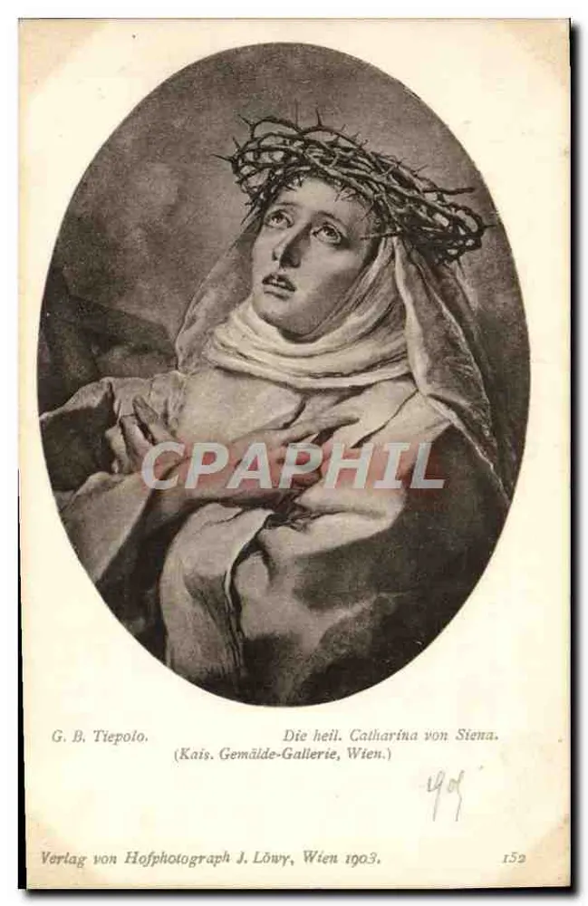 Sainte Catharina von Siena — Werk von G.B. Tiepolo — Ausgabe J. Löwy, Wien 1903 - Vorderseite