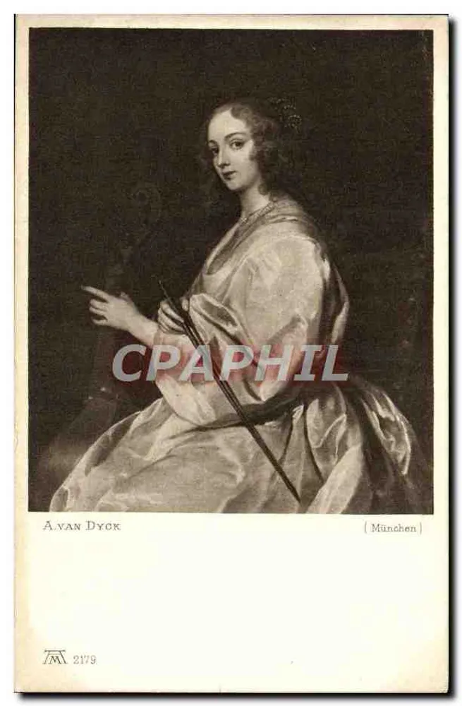 A esposa do pintor — A. Van Dyck — München - Frente