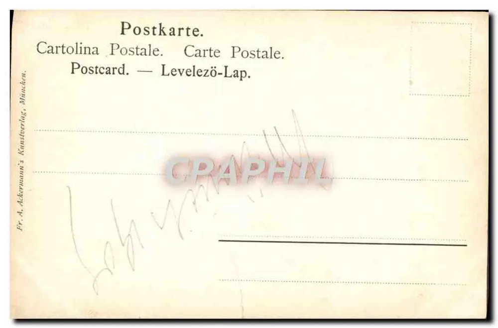 Alte Frau — Murillo — München 156 - Rückseite