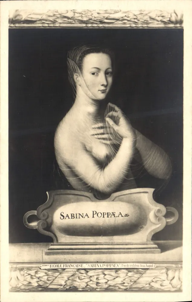 Sabina Poppea — Büste — Französische Schule, Bildhauer Jean Baquet, n° 58 - Vorderseite