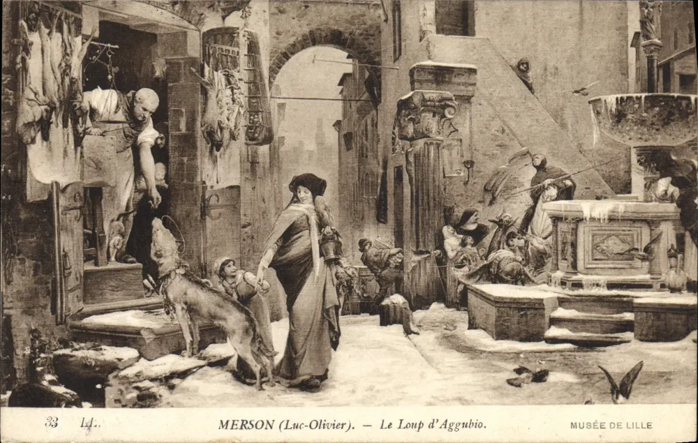 O Lobo de Aggubio — Merson (Luc-Olivier) — Museu de Lille - Frente