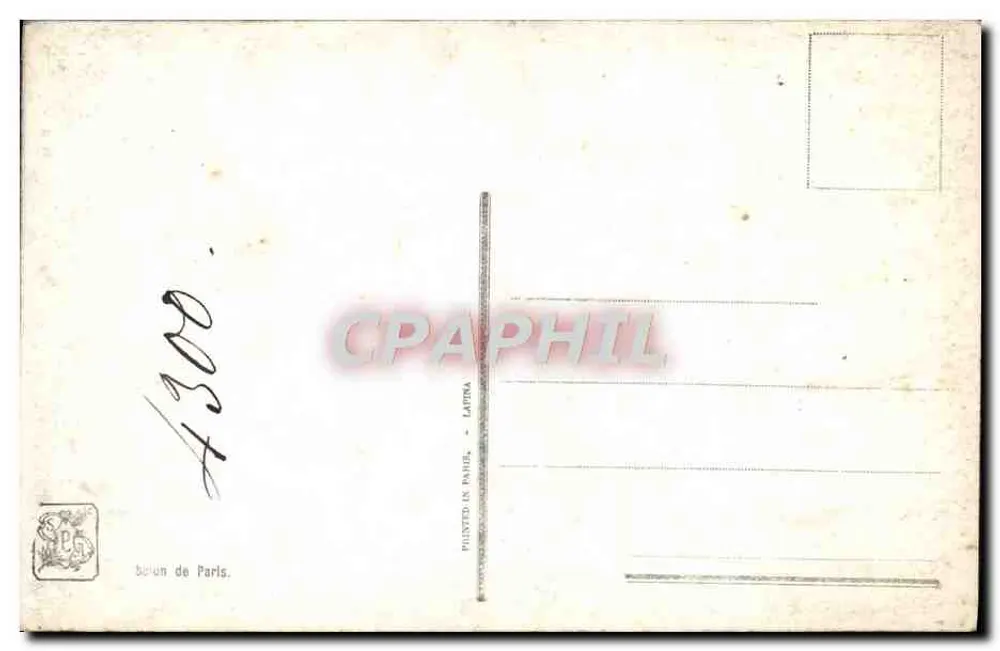 Die Trommel-Näherin — Salon de Paris — A. Lorieux — n° 4300 - Rückseite