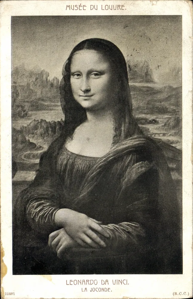La Mona Lisa — Museo del Louvre — B.C.C. n°11601 - Anverso