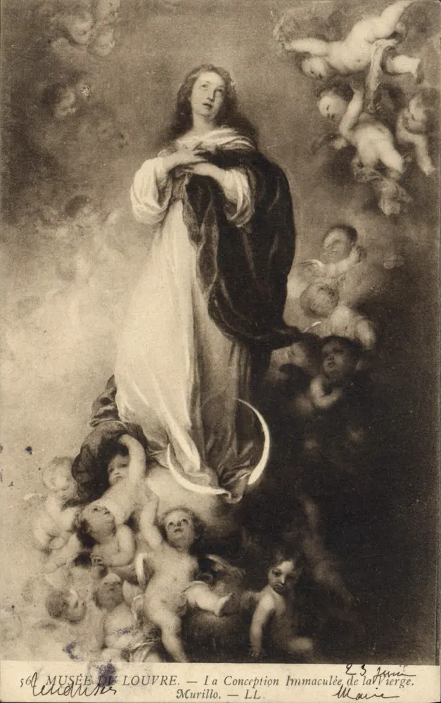 A Conceição Imaculada da Virgem — Murillo — LL — Museu do Louvre - Frente