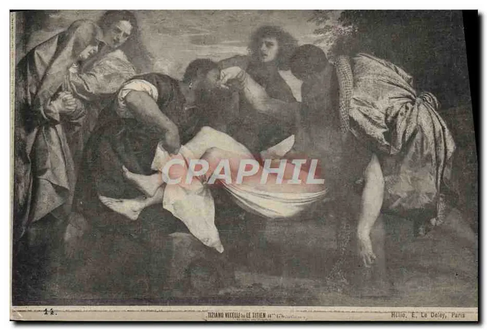 A Virgem e o Menino — Tiziano Vecelli (Titien) — Editor E. Le Delby, Paris - Frente