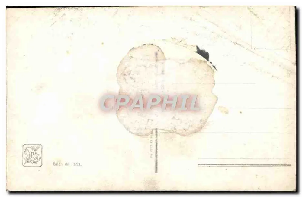 Eine kleine Begleiterin — Frau C. Chrétien-Colomb — Paris Salon, Nr. 3143 - Rückseite