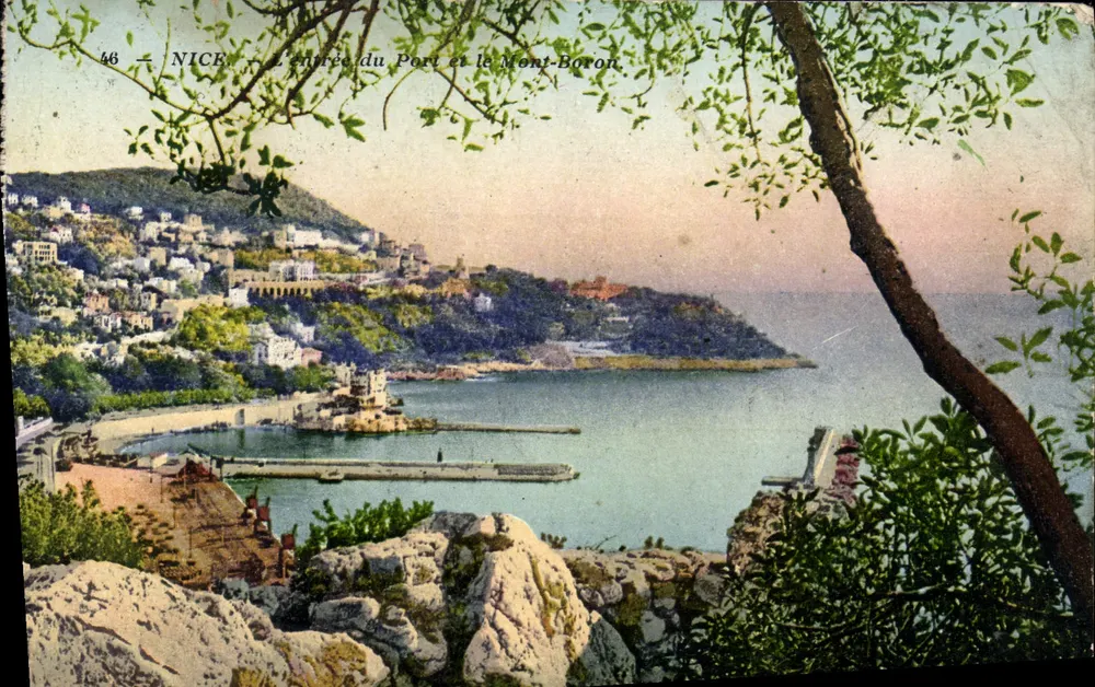 Nice — Eingang zum Hafen und Mont Boron — unbekannter Verlag, Nr. 46 - Vorderseite