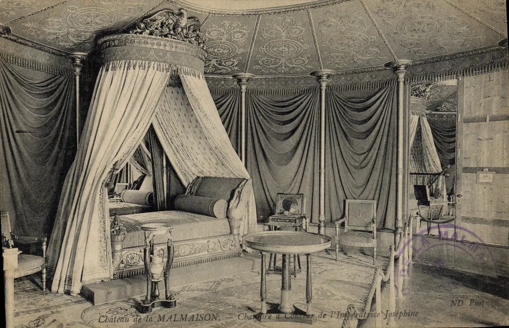 Schloss La Malmaison — Schlafzimmer der Kaiserin Joséphine — ND Phot - Vorderseite