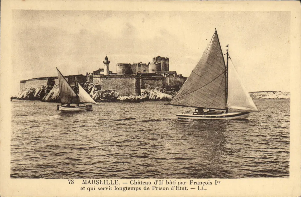 Marseille — Das Château d'If, erbaut von François I und lange Zeit als Staatsgefängnis genutzt — LL, Nr. 73 - Vorderseite