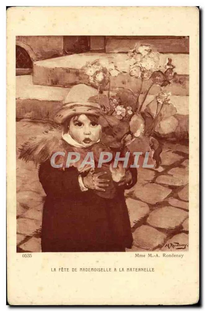 Fest der Fräulein in der Kita — Mme M.-A. Rondenay — Serie 0535 - Vorderseite