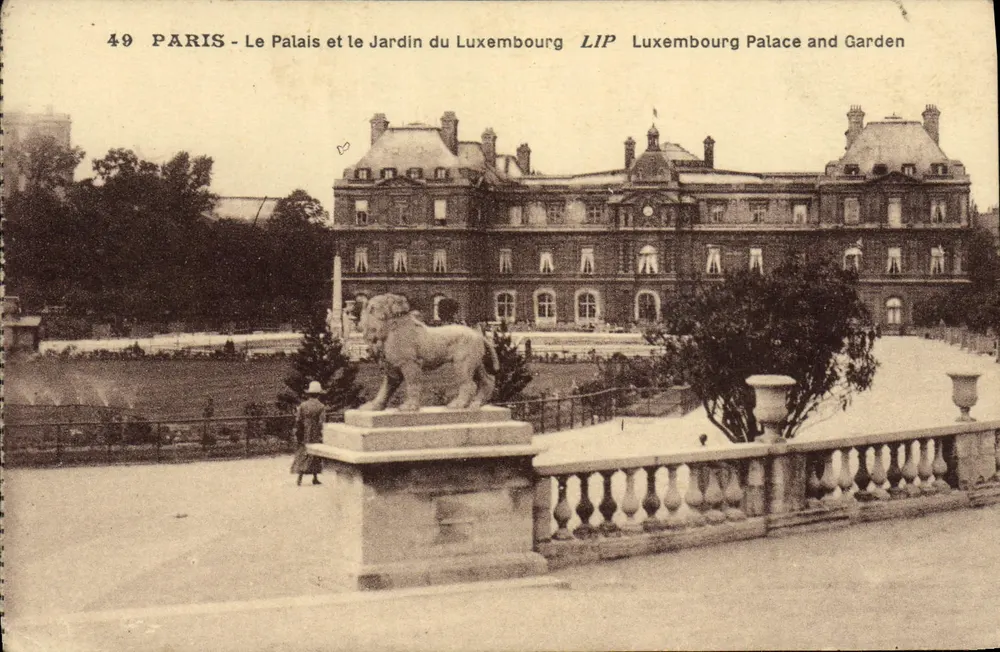 Paris - Das Palais und der Garten des Luxembourg — LIP Luxembourgb Palace and Garden - Vorderseite