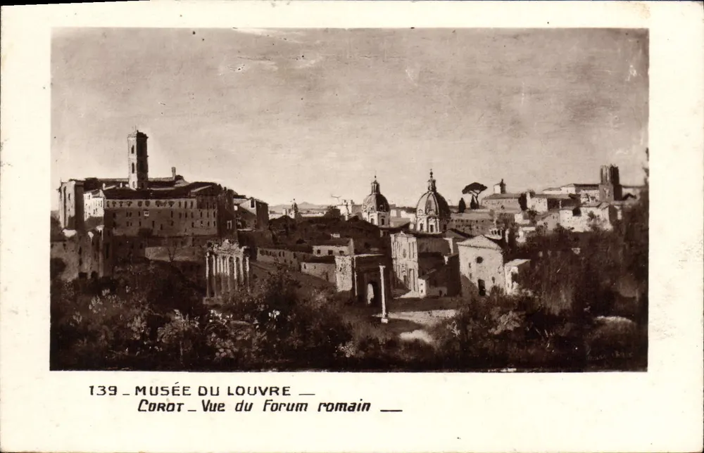 Vue del Foro romano — Corot — Museo del Louvre — n° 139 - Recto