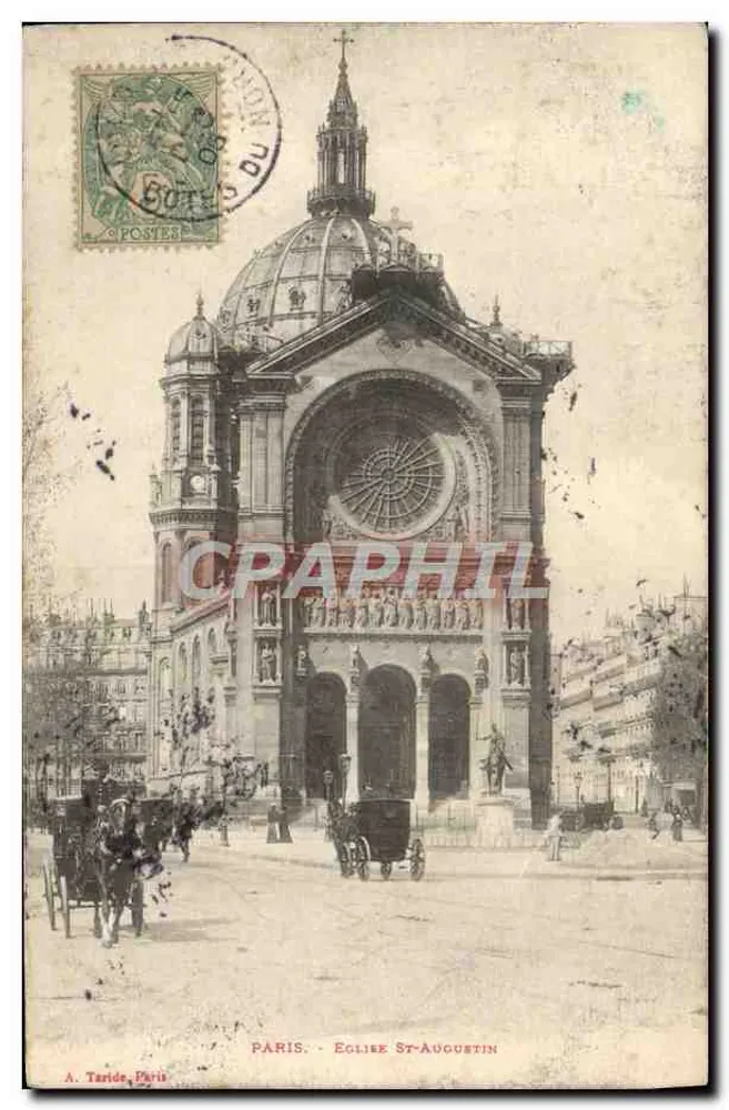 Paris - Igreja de São Agostinho — A. Taride, Paris - Frente