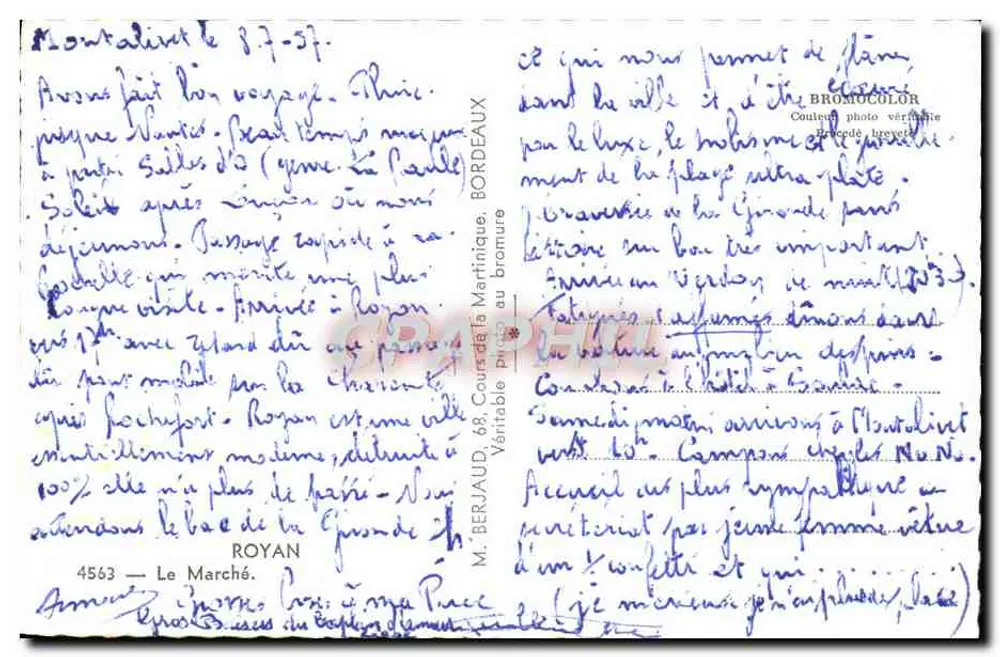 रॉयन के बाजार — आधुनिक आर्किटेक्चर — प्रकाशक मी. बर्जॉ, संख्या 4563 - पीछे