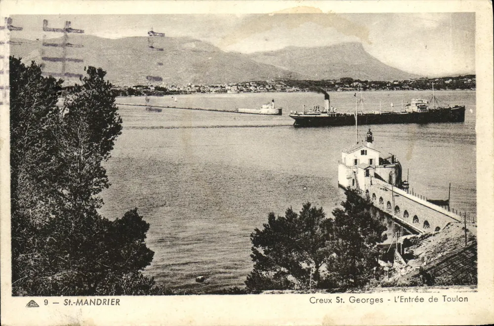 St-Mandrier — Eingang zu Toulon — Cie des Arts Photographiques - Vorderseite
