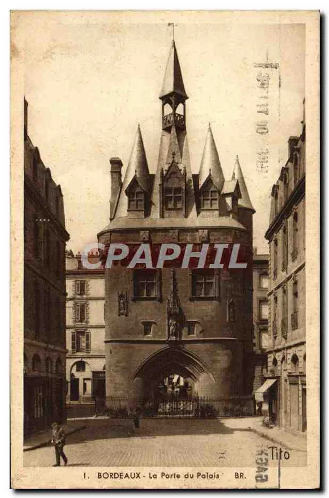 Bordeaux - A Porta do Palácio — editor Tito, n° BR. - Frente