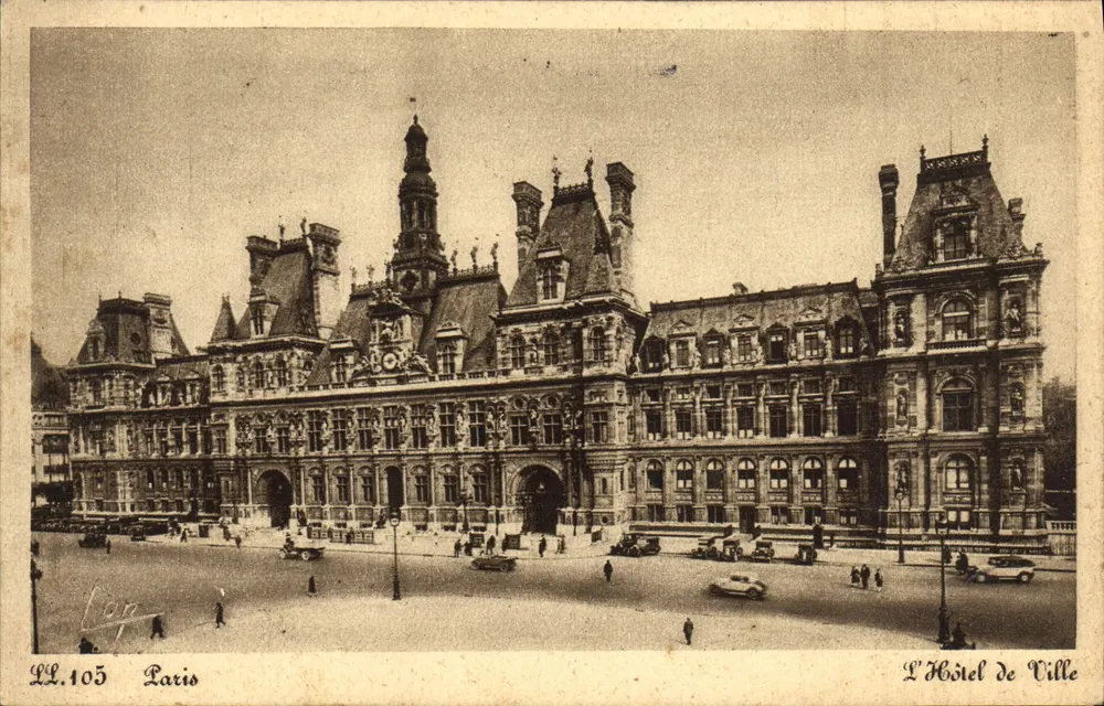 L'Hotel de Ville — Parigi — editore Lap, n° LL.105 - Recto