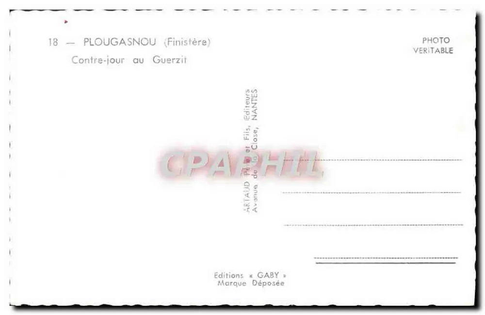 PLOUGASNOU (Finistère) — Controgiorno al Guerzit — Éditions Gaby - Verso