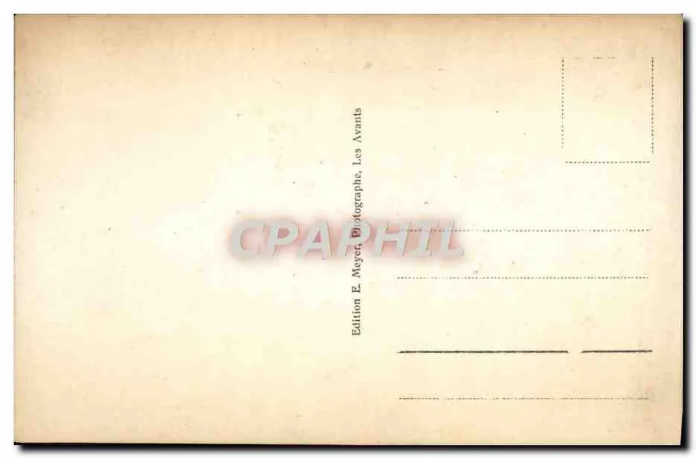 Dent de Jaman (1878 m.) e Rochers de Naye (2045 m.) — Edição E. Meyer, Les Avants - Verso